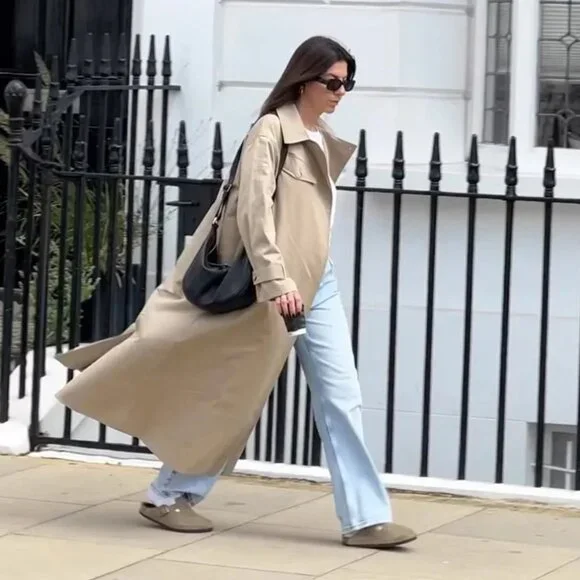 NWT ALIGNE Gilda Maxi Trench Coat- Bloggers Fav - Picture 4 of 5